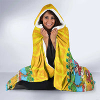 Hawaii Christmas Hooded Blanket Mele Kalikimaka Tropical Vibes - Polynesian Pride