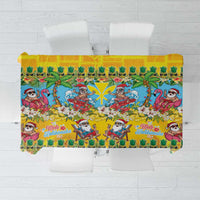 Hawaii Christmas Tablecloth Mele Kalikimaka Tropical Vibes - Polynesian Pride