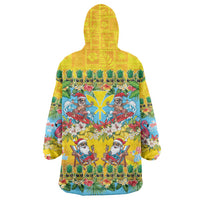 Hawaii Christmas Wearable Blanket Hoodie Mele Kalikimaka Tropical Vibes - Polynesian Pride