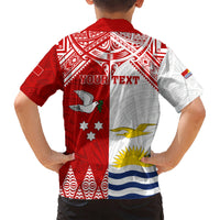 Personalised Tonga And Kiribati Hawaiian Shirt Coat Of Arms Polynesian Pattern LT05 - Polynesian Pride