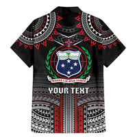 Personalised Samoa Black Saturday Family Matching Mermaid Dress and Hawaiian Shirt Samoan Warrior Tribal Pattern