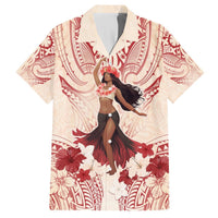 Tahiti Women's Day Hawaiian Shirt With Polynesian Pattern LT05 Beige - Polynesian Pride