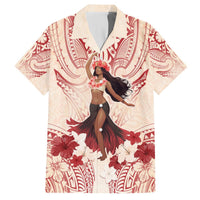 Tahiti Women's Day Hawaiian Shirt With Polynesian Pattern LT05 Beige - Polynesian Pride