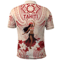 Tahiti Women's Day Polo Shirt With Polynesian Pattern LT05 - Polynesian Pride