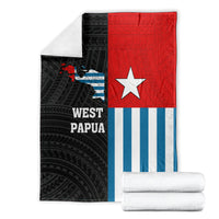 West Papua Blanket Polynesian Pattern With Coat Of Arms LT05 - Polynesian Pride