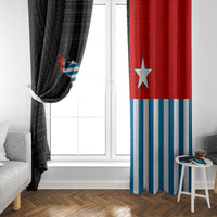West Papua Window Curtain Polynesian Pattern With Coat Of Arms LT05 - Polynesian Pride