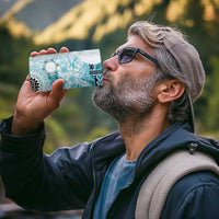 Samoa Siapo Pattern With Teal Hibiscus 4 in 1 Can Cooler Tumbler