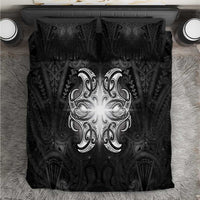 New Zealand Matariki Bedding Set Maori Moko Black Galaxy LT05 Black - Polynesian Pride
