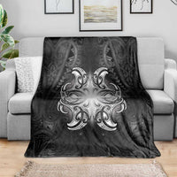 New Zealand Matariki Blanket Maori Moko Black Galaxy LT05 - Polynesian Pride