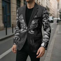 New Zealand Matariki Blazer Maori Moko Black Galaxy LT05 - Polynesian Pride