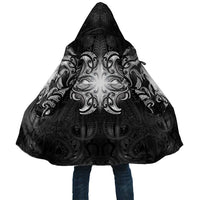 New Zealand Matariki Cloak Maori Moko Black Galaxy LT05 Unisex Black - Polynesian Pride