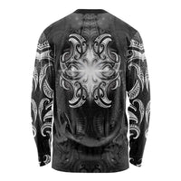 New Zealand Matariki Long Sleeve Shirt Maori Moko Black Galaxy LT05 - Polynesian Pride