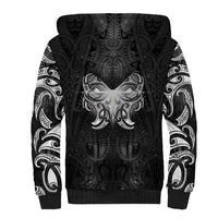 New Zealand Matariki Sherpa Hoodie Maori Moko Black Galaxy LT05 - Polynesian Pride