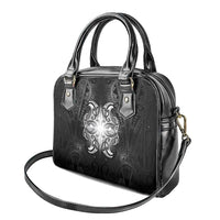 New Zealand Matariki Shoulder Handbag Maori Moko Black Galaxy LT05 - Polynesian Pride