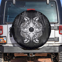 New Zealand Matariki Spare Tire Cover Maori Moko Black Galaxy LT05 Black - Polynesian Pride