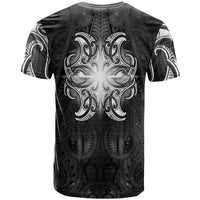 New Zealand Matariki T Shirt Maori Moko Black Galaxy LT05 - Polynesian Pride