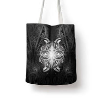New Zealand Matariki Tote Bag Maori Moko Black Galaxy LT05 - Polynesian Pride