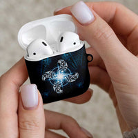 New Zealand Matariki Waita AirPods Case Maori Moko Dark Blue Galaxy LT05 - Polynesian Pride