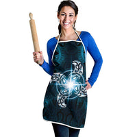 New Zealand Matariki Waita Apron Maori Moko Dark Blue Galaxy LT05 - Polynesian Pride