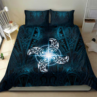 New Zealand Matariki Waita Bedding Set Maori Moko Dark Blue Galaxy LT05 - Polynesian Pride