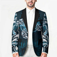 New Zealand Matariki Waita Blazer Maori Moko Dark Blue Galaxy LT05 - Polynesian Pride