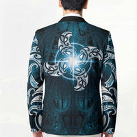 New Zealand Matariki Waita Blazer Maori Moko Dark Blue Galaxy LT05 - Polynesian Pride