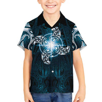 New Zealand Matariki Waita Hawaiian Shirt Maori Moko Dark Blue Galaxy LT05 - Polynesian Pride