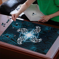 New Zealand Matariki Waita Puzzle Maori Moko Dark Blue Galaxy LT05 - Polynesian Pride