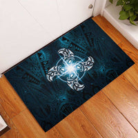 New Zealand Matariki Waita Rubber Doormat Maori Moko Dark Blue Galaxy LT05 - Polynesian Pride