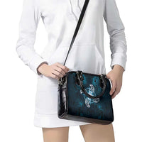 New Zealand Matariki Waita Shoulder Handbag Maori Moko Dark Blue Galaxy LT05 - Polynesian Pride