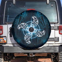 New Zealand Matariki Waita Spare Tire Cover Maori Moko Dark Blue Galaxy LT05 Blue - Polynesian Pride