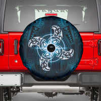 New Zealand Matariki Waita Spare Tire Cover Maori Moko Dark Blue Galaxy LT05 - Polynesian Pride
