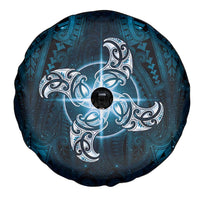 New Zealand Matariki Waita Spare Tire Cover Maori Moko Dark Blue Galaxy LT05 - Polynesian Pride