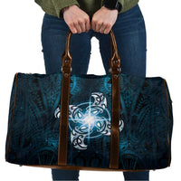 New Zealand Matariki Waita Travel Bag Maori Moko Dark Blue Galaxy
