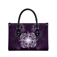 New Zealand Matariki Waipunarangi Leather Bag Maori Moko Purple Galaxy LT05 - Polynesian Pride