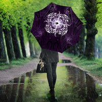 New Zealand Matariki Waipunarangi Umbrella Maori Moko Purple Galaxy LT05 - Polynesian Pride