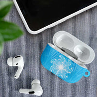 New Zealand Matariki Waiti AirPods Case Maori Moko Cyan Galaxy LT05 - Polynesian Pride