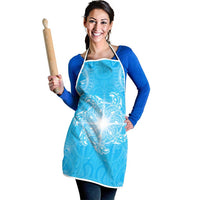 New Zealand Matariki Waiti Apron Maori Moko Cyan Galaxy LT05 - Polynesian Pride
