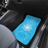 New Zealand Matariki Waiti Car Mats Maori Moko Cyan Galaxy LT05 - Polynesian Pride
