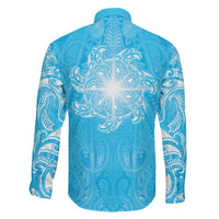 New Zealand Matariki Waiti Family Matching Mermaid Dress and Hawaiian Shirt Maori Moko Cyan Galaxy