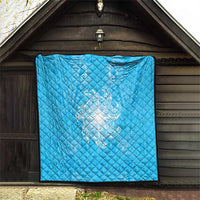 New Zealand Matariki Waiti Quilt Maori Moko Cyan Galaxy LT05 - Polynesian Pride