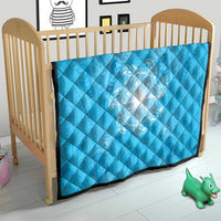 New Zealand Matariki Waiti Quilt Maori Moko Cyan Galaxy LT05 - Polynesian Pride