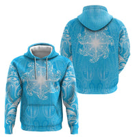New Zealand Matariki Waiti Zip Hoodie Maori Moko Cyan Galaxy LT05 - Polynesian Pride