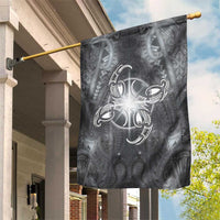 New Zealand Matariki Ururangi Garden Flag Maori Moko Grey Galaxy LT05 House Flag Grey - Polynesian Pride