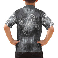 New Zealand Matariki Ururangi Hawaiian Shirt Maori Moko Grey Galaxy LT05 - Polynesian Pride