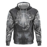 New Zealand Matariki Ururangi Hoodie Maori Moko Grey Galaxy
