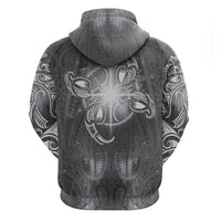 New Zealand Matariki Ururangi Hoodie Maori Moko Grey Galaxy
