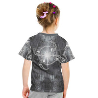 New Zealand Matariki Ururangi Kid T Shirt Maori Moko Grey Galaxy LT05 - Polynesian Pride