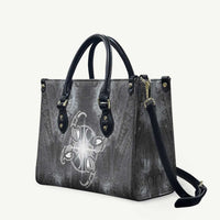 New Zealand Matariki Ururangi Leather Bag Maori Moko Grey Galaxy LT05 Grey - Polynesian Pride