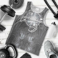 New Zealand Matariki Ururangi Men Tank Top Maori Moko Grey Galaxy LT05 - Polynesian Pride